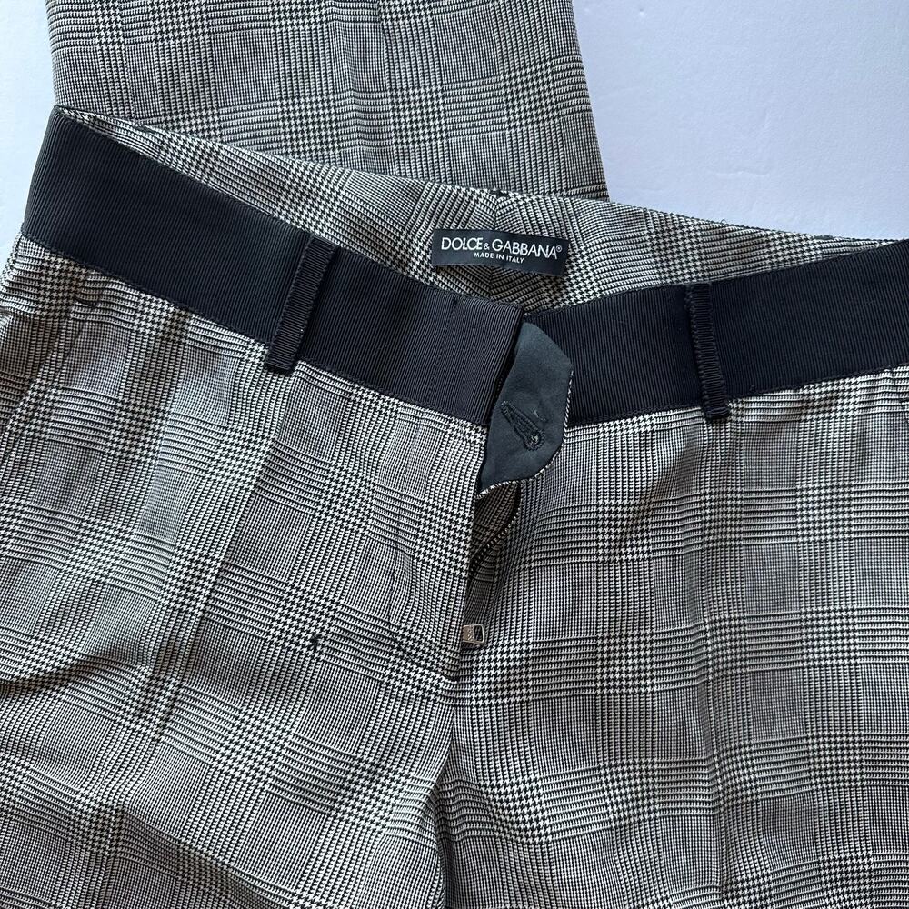 Dolce & Gabbana Houndstooth Wool Pants - EUC 40